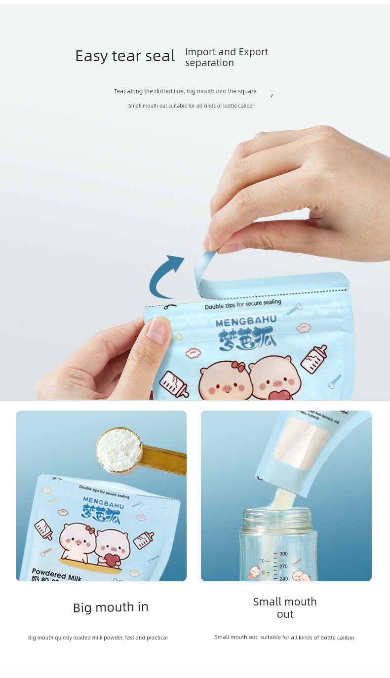 150 Pieces Disposable Portable out Milk Powder Bag — 10