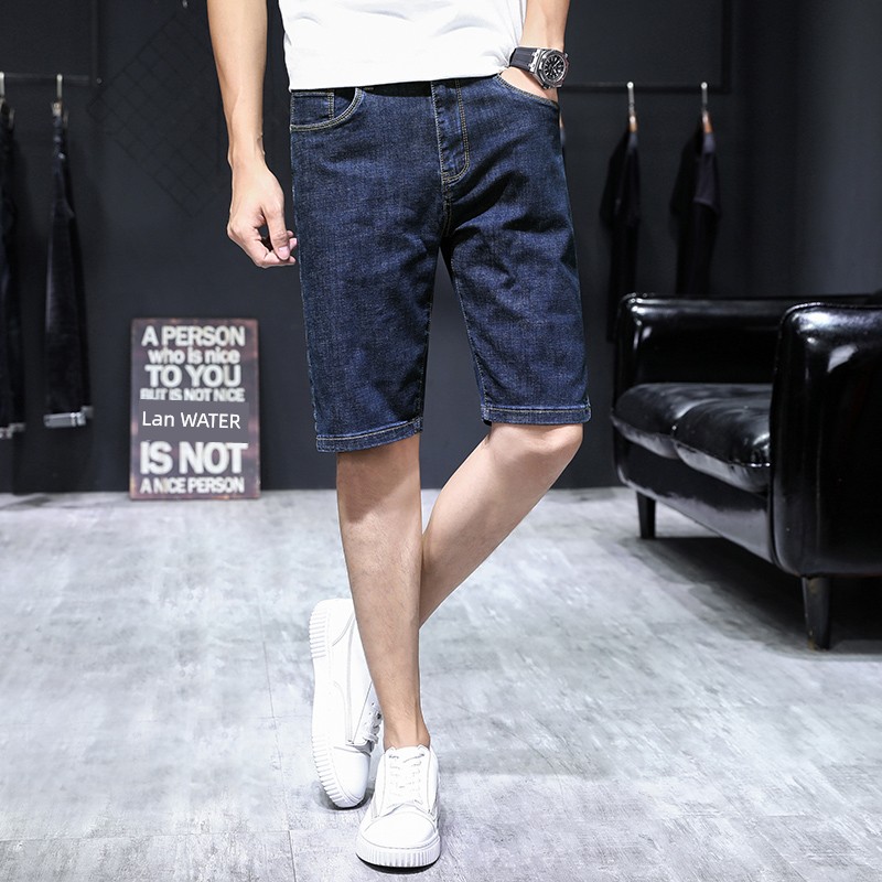 Chaopai summer Thin money 5 points Korean version Denim shorts
