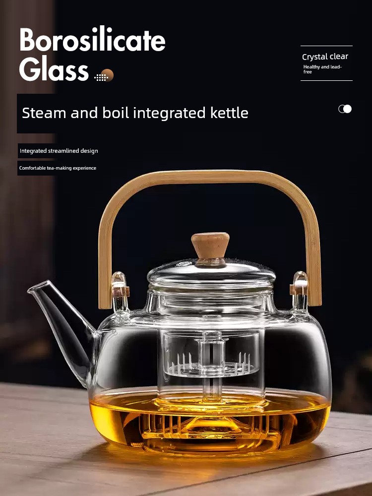 Glass Teapot for Home Use, 2026 New Model, Large Capacity Electric Ceramic Stove Tea Set