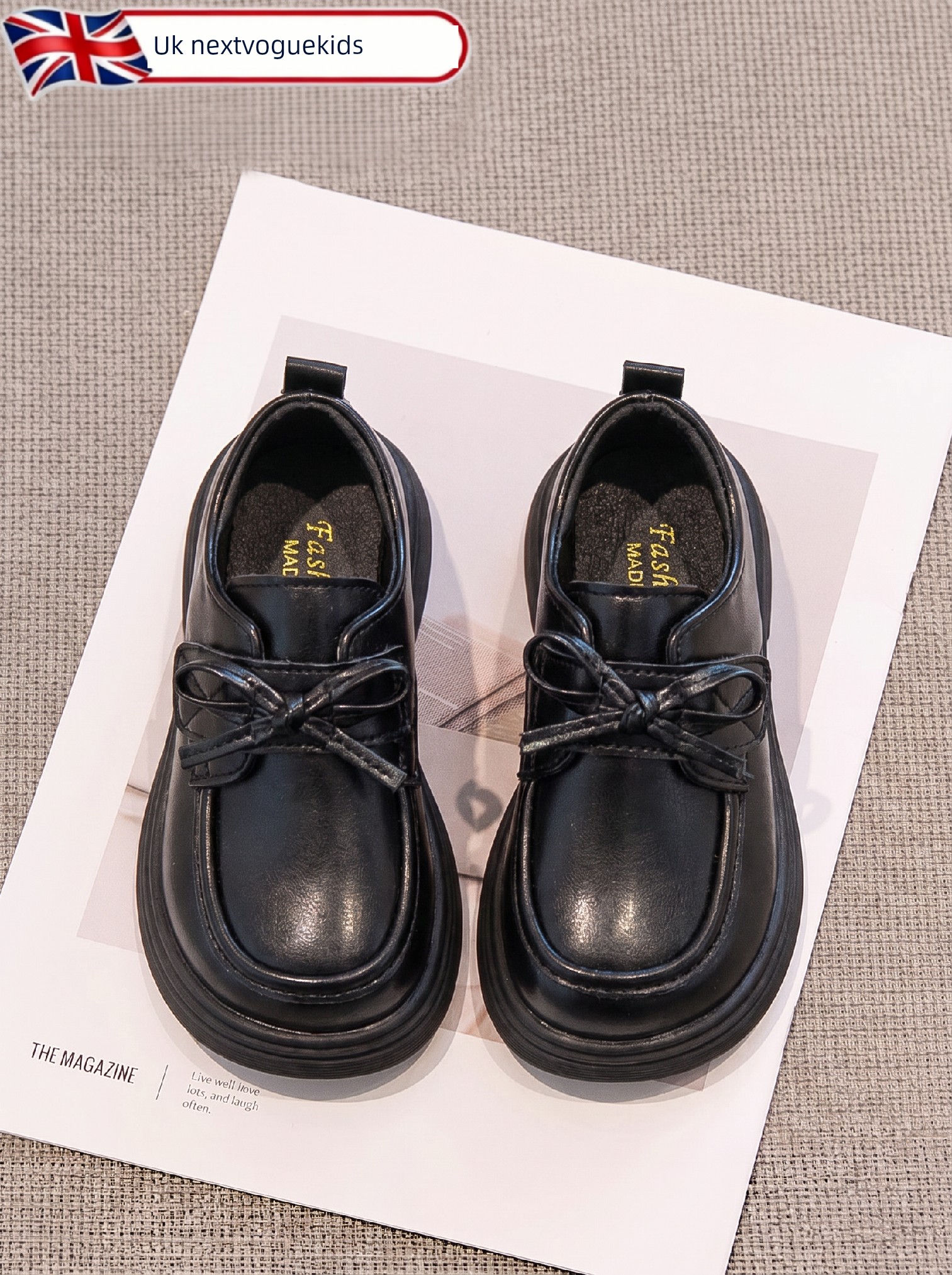 Black Leather Shoes for Girls, College Style, Soft Sole, Comfortable, Round Toe, Versatile, 2026 New Model, British Style, Summer Women's Style