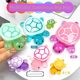Open cover 17cm giant luminous turtle pairs and luminous toy storage box small turtle doll gift