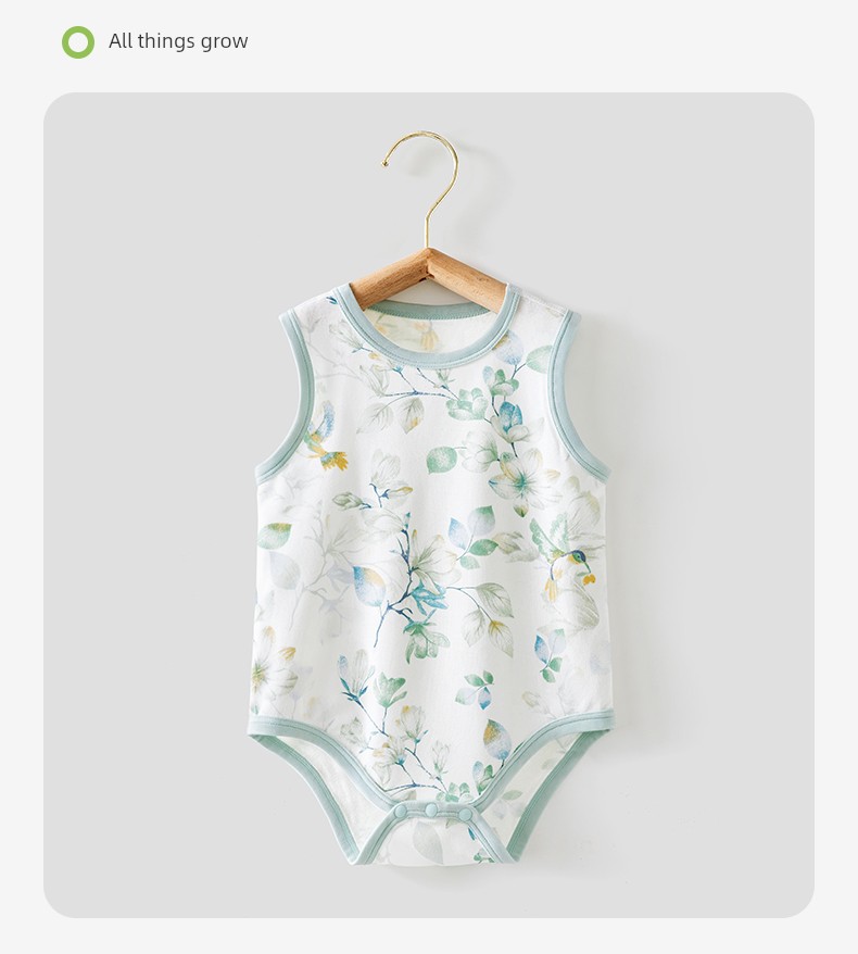 Beipesi Summer Youke Silk Sleeveless Vest Onesie — 36