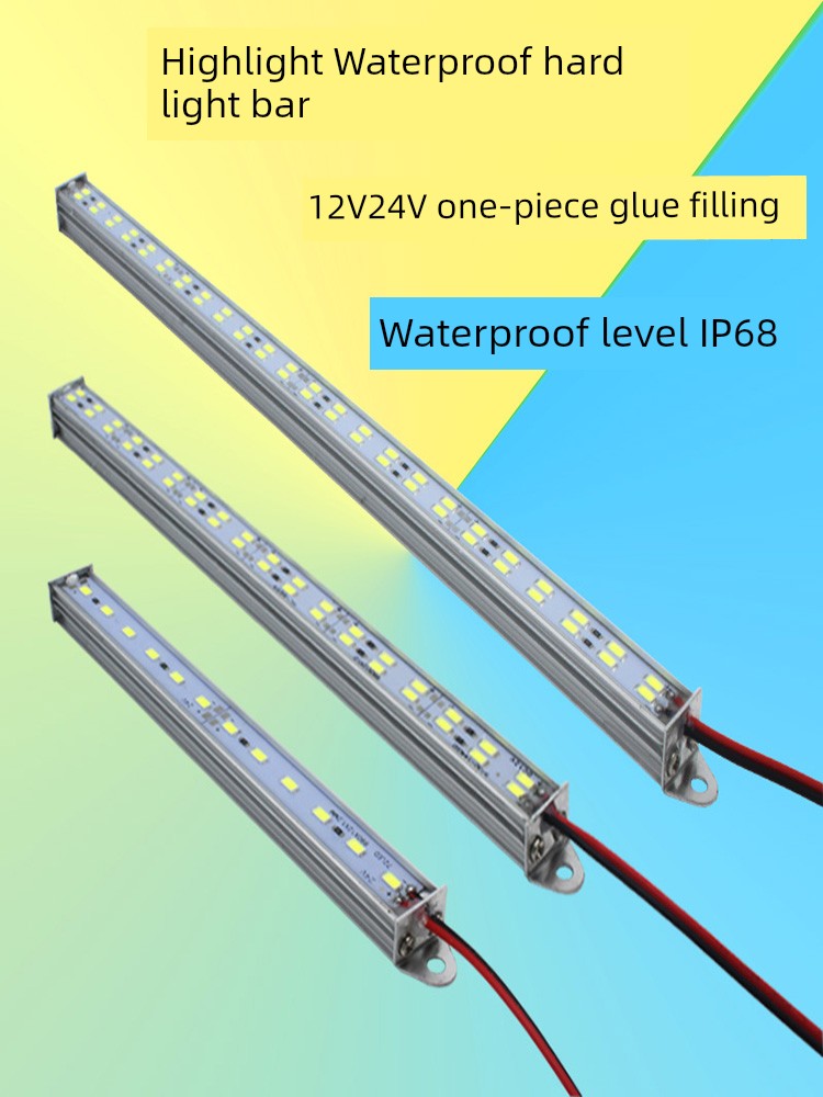 Led 24V Fish Tank Underwater Exterior Wall Signboard Hard Light Bar