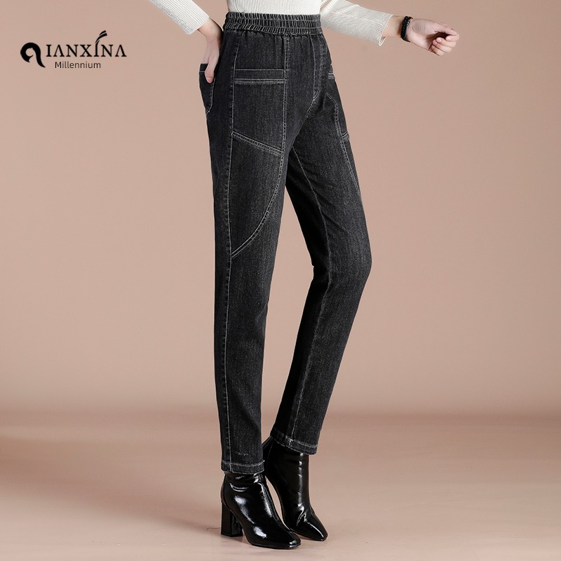 High waist Show thin temperament Sagging sensation Big size radish Jeans