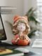 Cute girl pen holder ornament creative office desktop makeup brush storage children room decoration boy girl