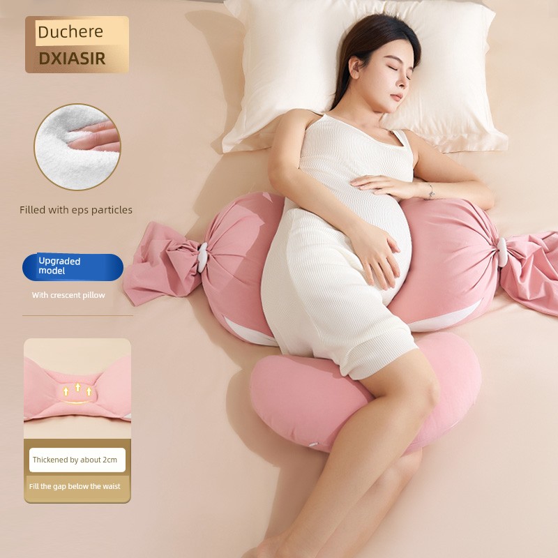 Duxiaer Maternity Pillow, Waist-Protecting Side Sleeping Pillow, Abdominal Support Pillow, Pregnancy Essential, Side Sleeping Pillow for Pregnant Women, — 4