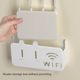 Wireless wifi TV set-top box router rack without punching storage box wall-mounted decorative cover box