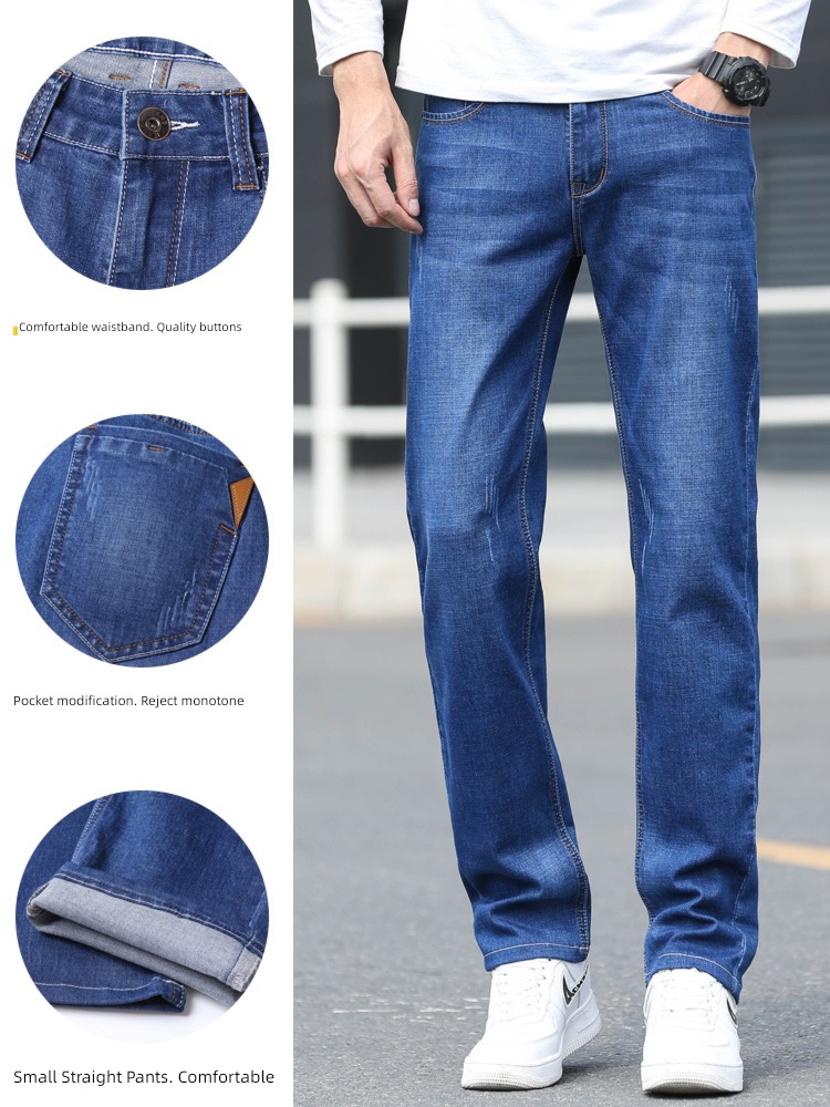 NGGGN Autumn clothes Straight cylinder Plush thickening Jeans