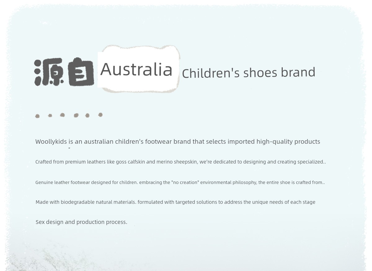Woollykids Australian Genuine Leather Sandals for Boys and Girls, Summer Style, Zero Heel Difference, Velcro Children's Shoes — 42