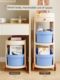 Schoolbag storage rack movable trolley book storage tool for home multi-layer office desk storage rack