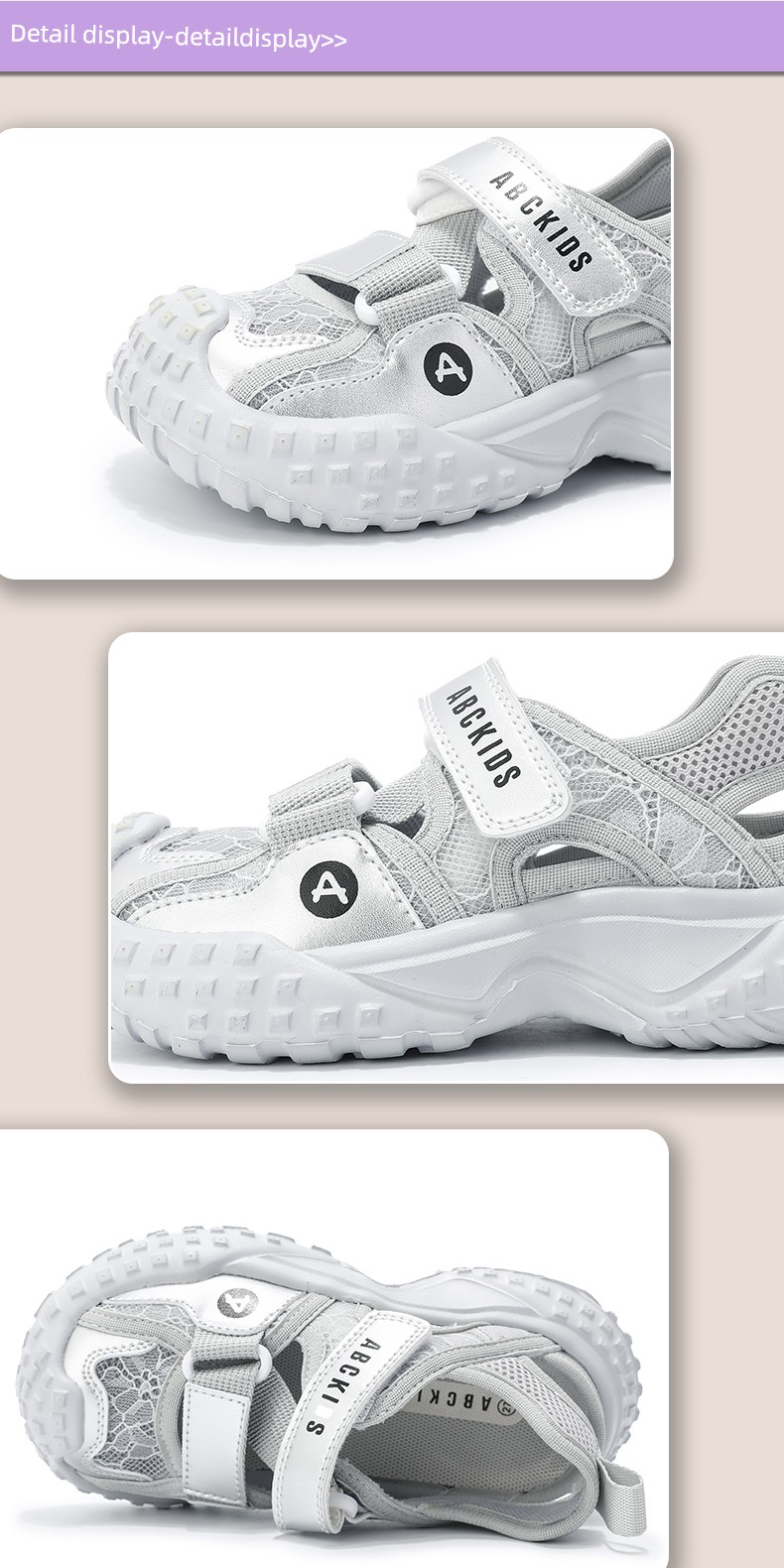 Abckids Kidsren's Shoes, Girls' Summer Sandals, 2026 New Kidsren's Hiking Shoes, Girls' Sports Soft-Soled Beach Shoes — 15