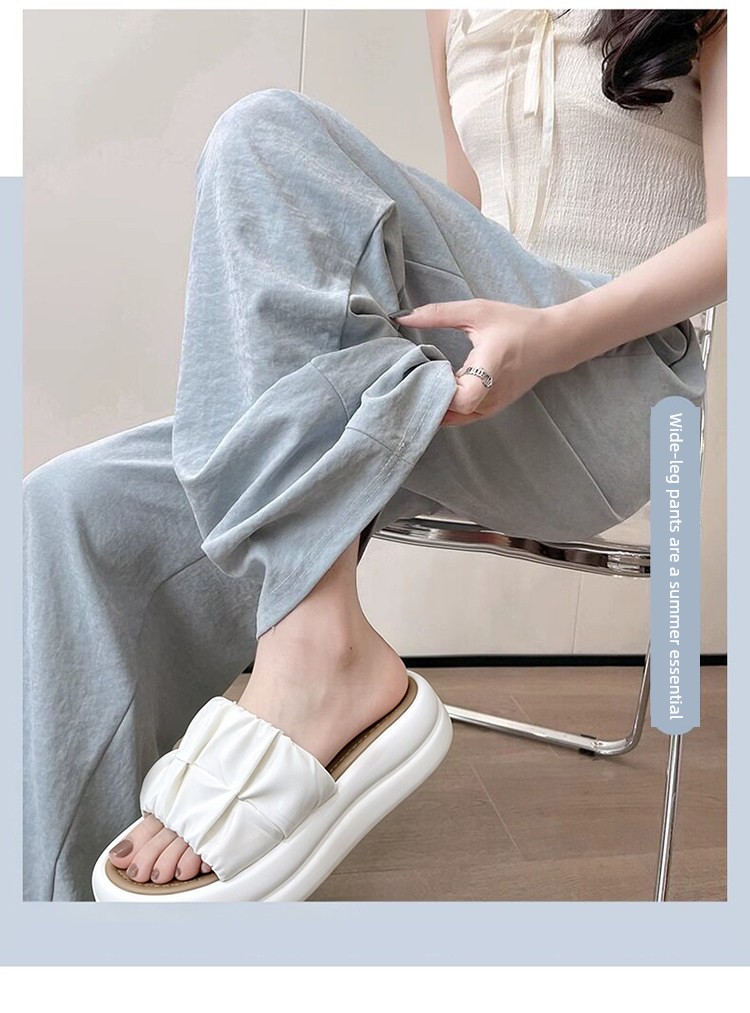 Maternity Pants Made of Milk Silk, Suitable for Spring, Autumn, and Summer 2026, New Style That Doesn'T Squeeze the Belly during Pregnancy, Adjustable, — 4