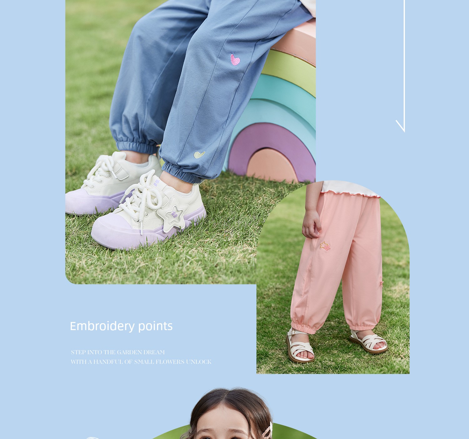 Jellybaby Anti-Mosquito Pants for Girls Summer Thin 2026 New Style Small Kidsren Casual Pants Autum Baby Pants — 30