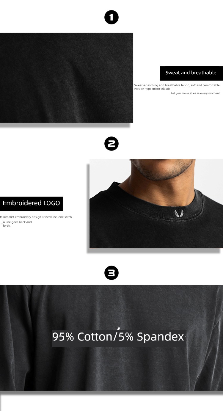 ASRV American style male Casual wear Small neckline Long sleeve T-shirt