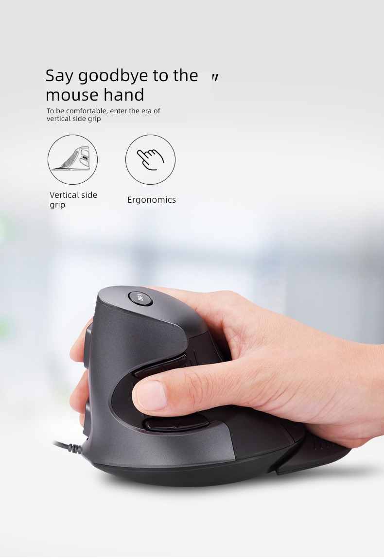 colourful M618 Ergonomics Bluetooth vertical mouse