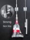 Mop hook without punching and powerful fixing and snapping bathroom broom rack mop clip stainless steel storage tool