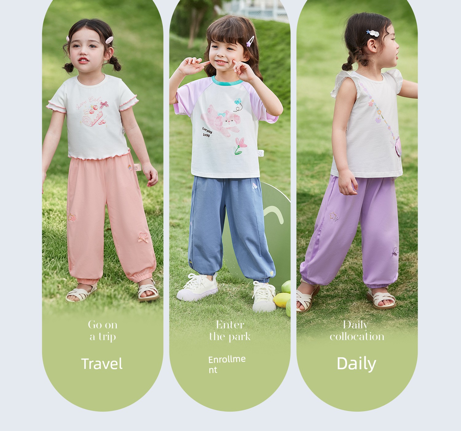 Jellybaby Anti-Mosquito Pants for Girls Summer Thin 2026 New Style Small Kidsren Casual Pants Autum Baby Pants — 34