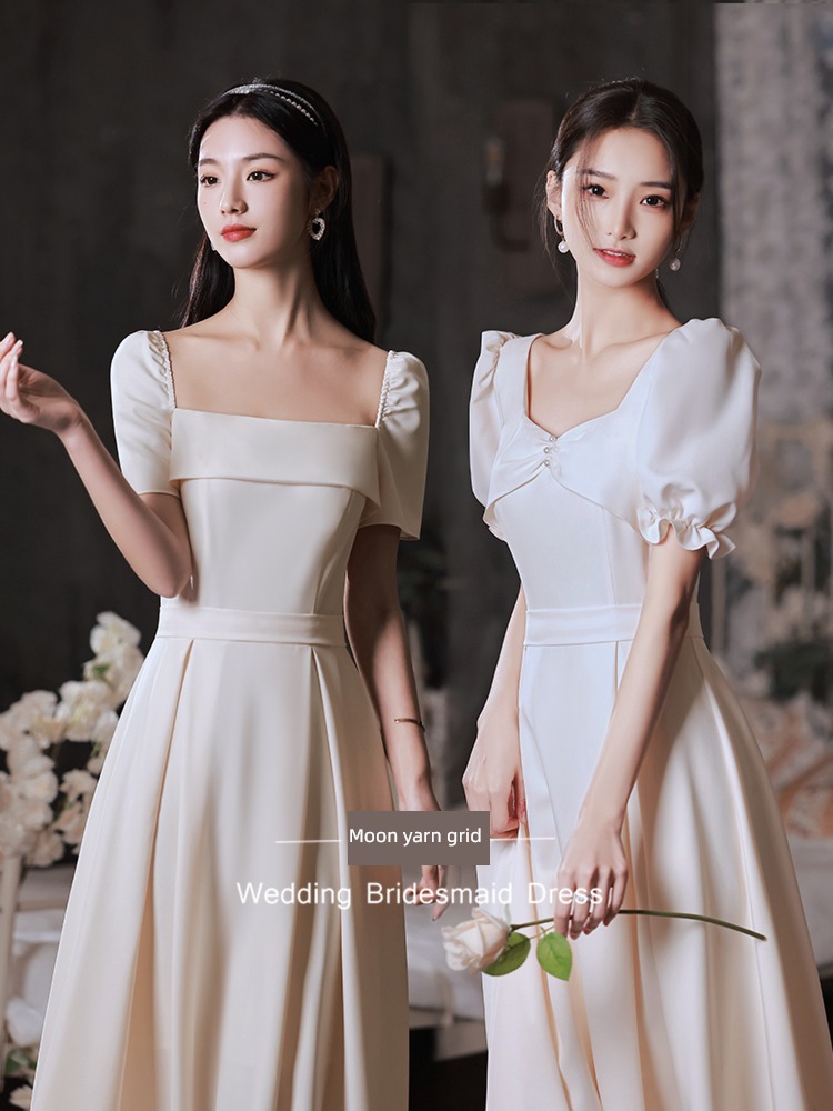 Sisterhood Advanced sense Dress Satin Bridesmaid Dresses