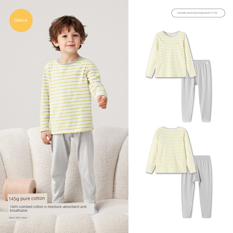 Balabala Boy Fall and Winter Thickened Thermal Underwear — 4