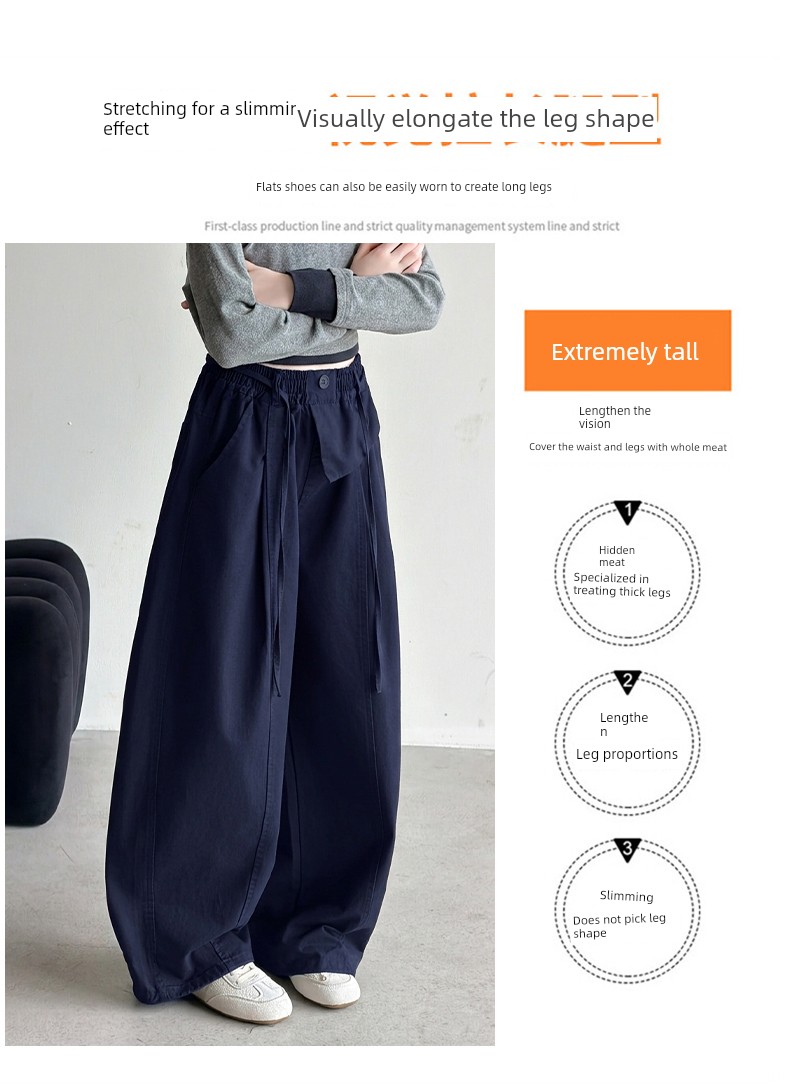 Junior High School Girls' Pants Autumn 2026 New Style Girls' Straight-Leg Workwear Pants Children's Autumn Wide-Leg Pants — 7