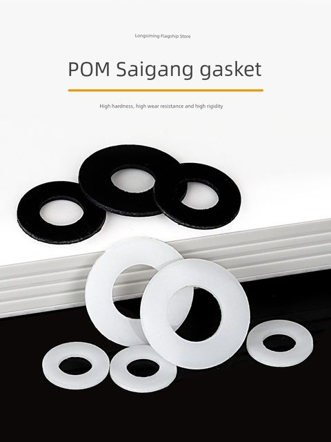 POM polyformaldehyde gaskets, steel plastic flat pads, high strength hard plastic insulating gaskets, M2M3M4M5M6M8M10