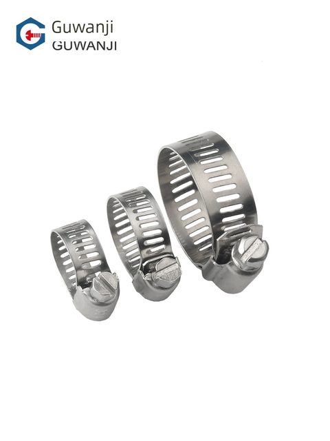 304 stainless steel throat hose clamp, strong water pipe clamp fixing ring clamp pipe clamp fast loading gas pipe clamp buckle