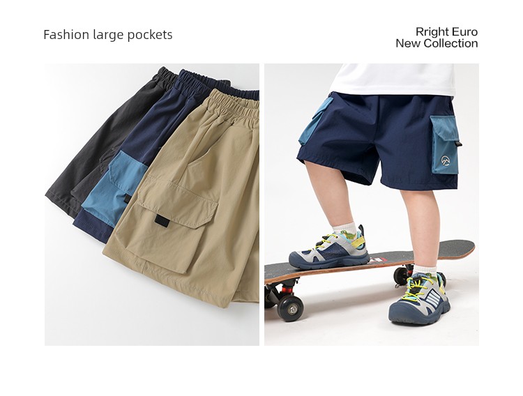 Boys' Shorts 2026 New Summer Style Baby Children's Clothing Pants Thin Summer Children's Outerwear Five-Point Shorts Trendy — 7