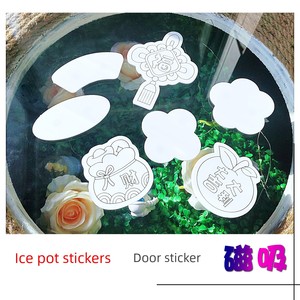 Refridgerator Magnets Door Sticker Acrylic Magnetic Cloisonne Enamel Painting Handmade DIY Base Plate Waterproof Non-Def