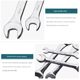 Open-end wrench double-headed wrench mirror wrench dual-purpose wrench set auto repair wrench tool 17-19
