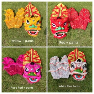 2-18 Years Old Lion Dance Costume Kids Lion Lion Dance Full Set Lion Dance Props Kindergarten Performance Student 10-Inc
