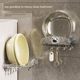 Suction cup retractable washbasin rack wall-mounted bathroom washbasin storage rack bathroom hole-free storage rack basin plating tool