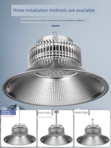 Yaming Super Bright LED Mining Lamp Workshop Warehouse Super Bright Fin Workshop Lighting 400W Industrial Chandelier Cei