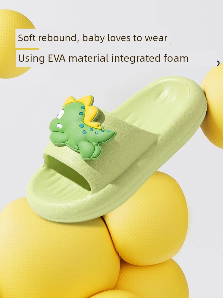 Rushan Dinosaur Children's Slippers for Babies, Indoor Home Use for Boys and Girls, Summer Bath Non-Slip Eva Outdoor Sandals — 2