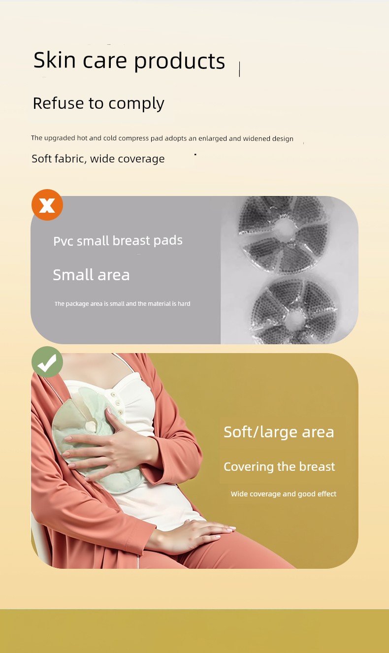 Breast Hot and Cold Compress Pads for Breast Engorgement, Breast Massage, Breast Cold Compress Patch, Postpartum Ice Pack for Unblocking Ducts — 2