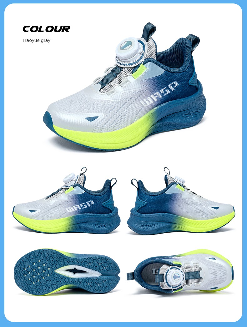 Lightweight Bumblebee Children's Shoes, Boys' Sports Shoes, Mesh Breathable Shock-Absorbing Non-Slip Youth Mesh Shoes, Kidsren's Running Shoes — 16