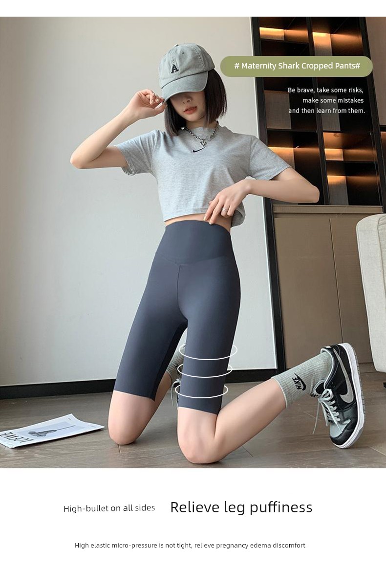 Half Length Summer Thin Outwear Barbie Shorts for Pregnant Women — 18