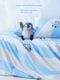 NetEase Yanxuan Jointly-branded four-piece set of cotton pure cotton sheets and quilt covers sleeping naked in student dormitory bedding