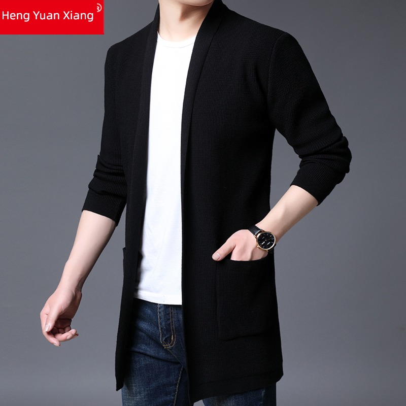 hyz  Medium and long term sweater Thin coat knitting Cardigan