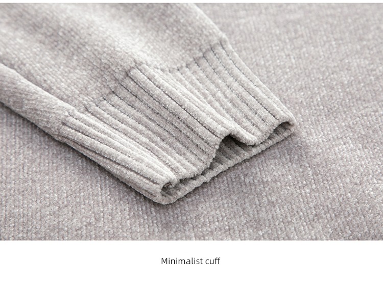 Romon chenille  Round neck Condom Korean version trend sweater