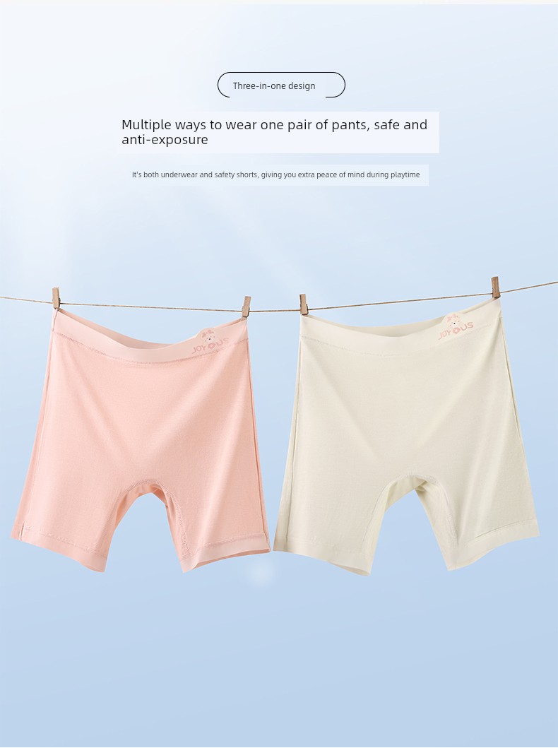 Catman Children's Safety Pants for Girls, Three-In-One Underwear, Class a 10A Antibacterial, 2026 Summer Thin Anti-Exposure Leggings — 8