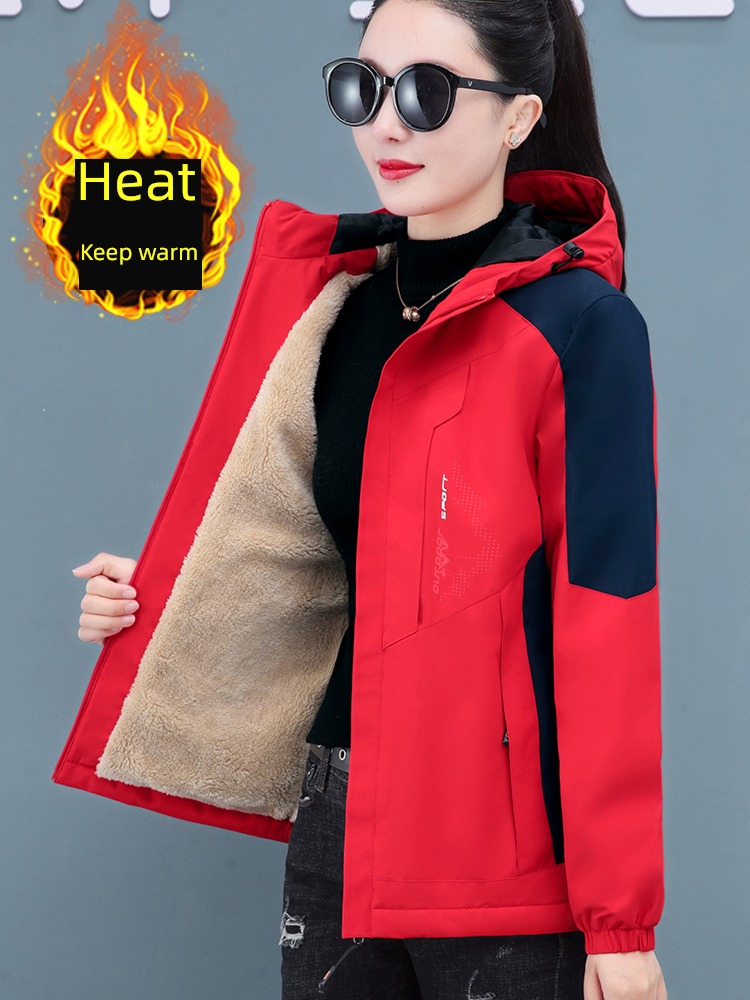 loose coat female Cotton clip middle age purple Foreign style pizex