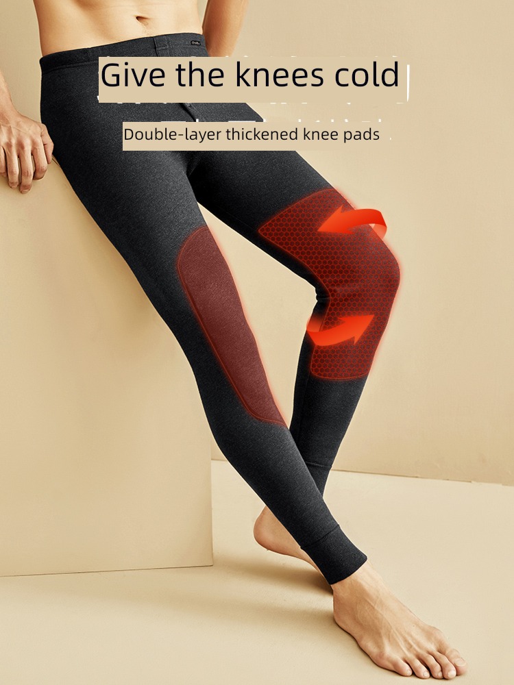 Jin Lilai Warm pants man Plush thickening fever Cotton trousers kneepad Lay a foundation Autumn trousers Autumn and winter contain Cashmere pants