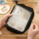 Jewelry storage box PVC anti-oxidation earrings necklace loose-leaf jewelry transparent sealed bag thickened large capacity
