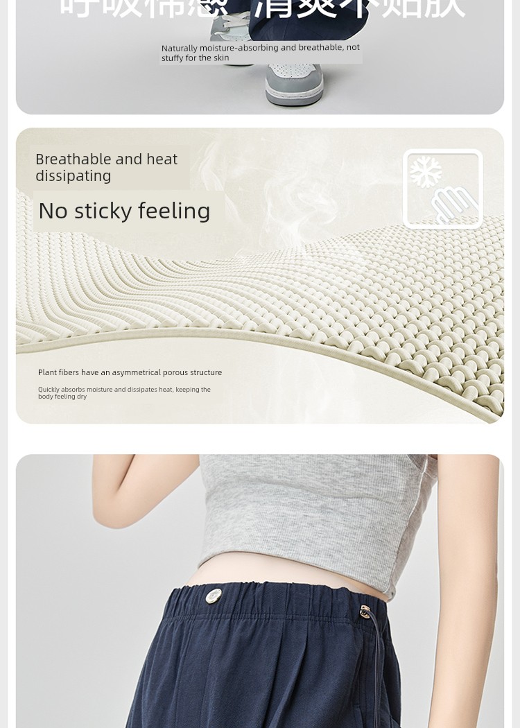 Maternity Pants for Autumn That Don'T Squeeze the Belly, Wide-Leg Pants for Summer, Thin Straight-Leg Pants for Pregnant Women, Petite Long Pants for Autumn — 7