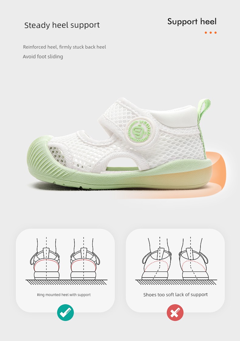 Baby Girl Summer Soft Bottom 3 Years Old Mesh Toddler Shoes — 7