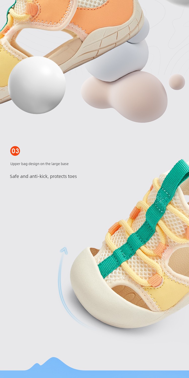 [Bee Wish Society] Balabala Kidsren's Shoes, Kidsren's Sandals, Quick-Drying, Soft-Soled, Breathable, Sports-Friendly Summer Shoes — 10
