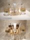 Light luxury glass mouthwash cup household toothbrush cup storage rack couple toothpaste toothbrush cup storage toilet cup set
