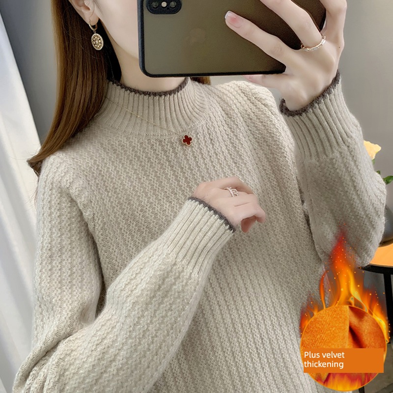 this year popular Hot money Plush thickening fashion sweater