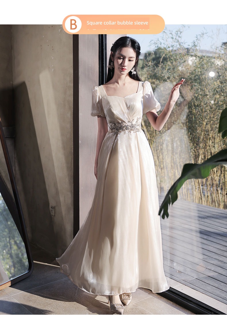 Sisterhood Champagne winter Minority wedding Bridesmaid Dresses