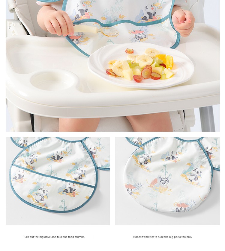 Babies' Baby Food Supplement Sleeveless Summer Eating Bib — 11